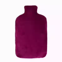 Wärmflasche Öko 2 L Nickibezug Purpur Vi 1 St