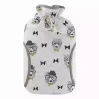 Wärmflasche Öko 2 L Sweat Bezug Muff Dog