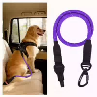 Hunde Sicherheitsgurt Anschnallgurt Karabiner Seil Lila 1 st