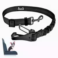 Hunde Sicherheitsgurt Verstellbar Reflektierend 70cm Schwarz 1 st