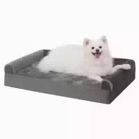 Hundebett 75x47x16cm Kleine Bezug Dunkelgrau l 75 X B 47 X H 1 st