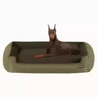 Hundebett Abnehmbar Waschbar Olivgrün l 120 X B 90 X H 30 cm 1 st