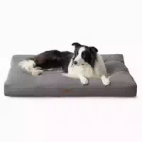 Hundebett Hundematratze Kühlmatte Dunkelgrau l 91 X B 68 X H 1 st