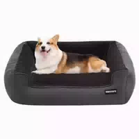 Hundebett Hundesofa Hundekissen l 90 X B 75 X H 25 cm Dunkel 1 st