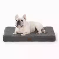 Hundebett Orthopädisch Klein l 76 X B 51 X H 8 cm Dunkelgrau 1 st