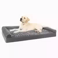 Hundebett Orthopädisches 90x57x16cm Grau l 90 X B 57 X H 16 1 st