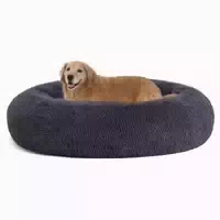 Hundebett Orthopädisches Rund l 120 X B 120 X H 20 cm Hellgr 1 st