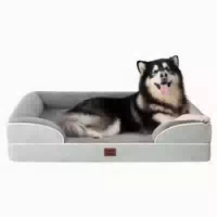 Hundebett Orthopädisches l 132 X B 104 X H 20 cm Dunkel Grau 1 st