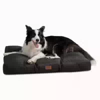 Hundebett Waschbar Kühlmatte Tiefschwarz l 91 X B 68 X H 10 1 st