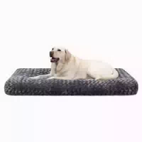 Hundebett Waschbar Rutschfest Dunkelgrau l 75 X B 52 X H 7 C 1 st