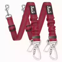 Hundegurt Anschnallgurt Auto Ruckdämpfung 70cm Rot 1 st