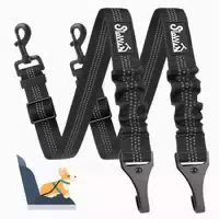 Hundesicherheitsgurt Verstellbar 53 A Schwarz 2pcs Sicherhei 1 st