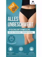 Nur die Hygienewäsche Alles Unbeschwert Slip Schwarz Größe 40 42