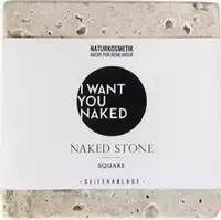 I Want You Naked Naked Stone Square Seifenablage