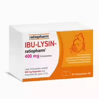 Ibu Lysin Ratiopharm 400 mg Filmtabletten: Lindern Kopfschmerzen Schnell durch die Kombination aus Ibuprofen und dem Wirkbeschleuniger Lysin