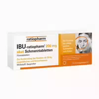 Ibu Ratiopharm 200 mg Akut Schmerztabletten 10 st