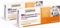 Ibu Ratiopharm 400 Akut 2 X 20 Schmerztabletten