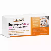 Ibu Ratiopharm 400 Mg Akut Schmerztabletten Mit Dem Wirkstoff Ibuprofen Zur Effektiven Behandlung Von Akuten Schmerzen
