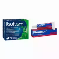 Ibuflam Akut 50 stk und Finalgon Wärmesalbe Duo 20g