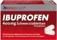 Ibuprofen Medibond 400mg Schmerztabletten 20 Stück