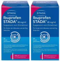 Ibuprofen Stada 40 mg ml Suspension zum Einnehmen 2 X 100 ml