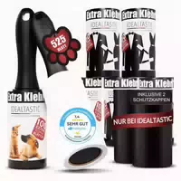 Idealtastic Fusselrolle für Tierhaare & Kleidung Vorteilspack 2xgriff & 5x105 Blatt st