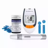 Iea Medical Blutzuckermessgerät mit Lanzetten und Teststreifen