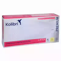Kolibri Premium U Hands Latex Unsteril Pf M Weiß