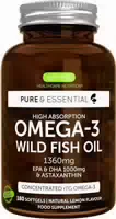 Igennus Omega 3 1000mg Epa & Dha, Wildfischöl & Astaxanthin, Ifos Zertifiziert