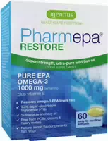Igennus Pharmepa Restore, 1000mg Reines Epa, Omega 3 Rtg Fischöl 90% Concentration