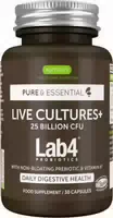 Igennus Probiotika Kapseln Lactobacillus Bifidobakterien 25 Mrd Bakterienkulturen & Präbiotikum Lab4