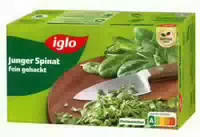 Iglo Junger Spinat Fein Gehackt