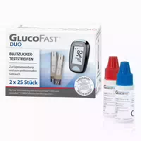 Glucofast Duo Bz Teststreifen 50 Stück Kontrolllösung 50 St