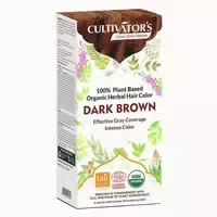 Cultivators Natürliche Pflanzenhaarfarbe Dunkelbraun 100 g