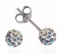 Impala Ohrstecker Kugel 5 mm Crystal