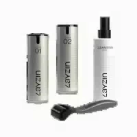 Layzin Anti Aging Duo Serum Set Mit Dermaroller 0,55 Mm 1 St
