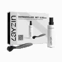 Layzin Dermaroller Set 0,35 Mm Mit Reinigungsspray 1 St