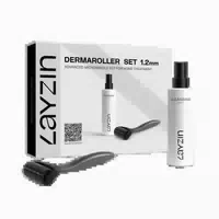 Layzin Dermaroller Set 1,2 Mm Mit Reinigungsspray 1 St