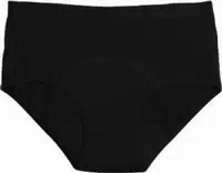 Imse Hipster Periodenslip Light Flow Schwarz Xs