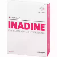 Inadine Salbengaze m Pvp Iod 9,5x9,5cm 10 st