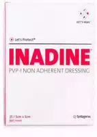 Inadine Salbengaze mit Pvp Jod 5x5cm