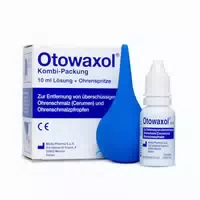 Otowaxol Kombi Packung Ohrenschmalzentferner zur Sanften Ohrenreinigung, Inkl Ohrenspritze