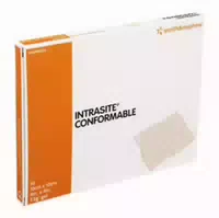 Intrasite Conformable Gelkompr 10x10 Cm 10 St Kompressen
