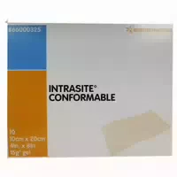 Intrasite Conformable Gelkompr 10x20 Cm 10 St Kompressen