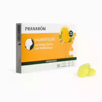 Pranarom Halspastillen Honig, Zitrone & Pfefferminze 24 st