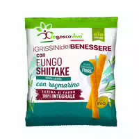 Ioboscovivo Bio Grissini Rosmarin & Shiitake, Hefefrei, Nur mit Vollkorndinkel & Olivenöl