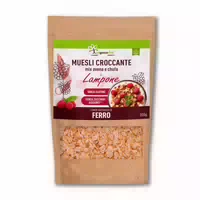 Ioboscovivo Bio Knuspermüsli Hafer, Erdmandel & Himbeere, Glutenfrei, ohne Zuckerzusatz