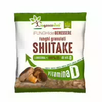 Ioboscovivo Bio Shiitake Pilze, Getrocknet und Granuliert, Umami Würze, Reich an Vitamin D