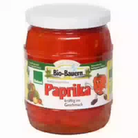 Paprika aus Bayern im Glas