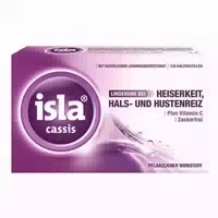 Isla Cassis Halspastillen bei Halskratzen und Reizhusten